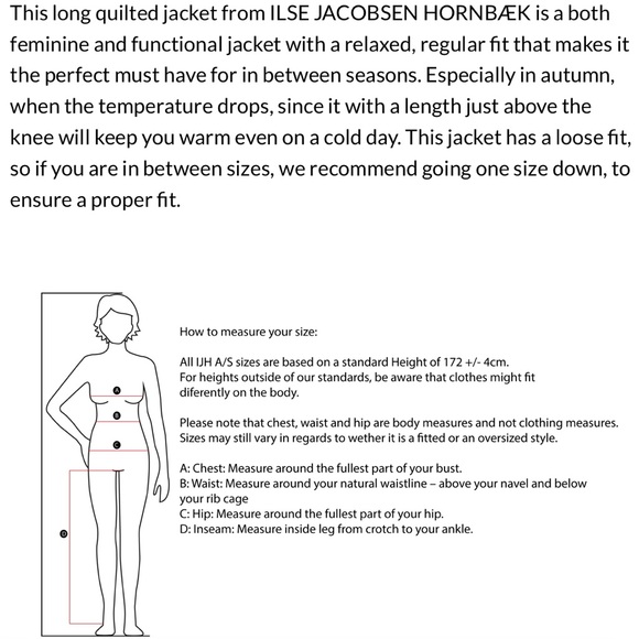 •NEW•ILSE JACOBSEN HORNBAEK Long Quilted Jacket - Picture 6 of 14